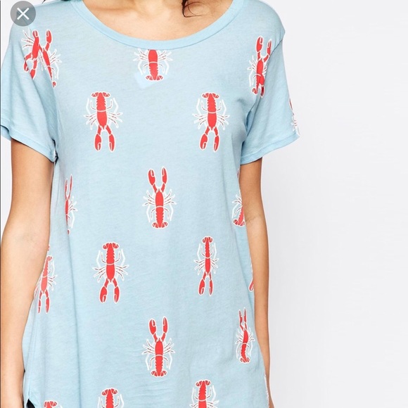 Wildfox Lobster Print Tee - Picture 1 of 4